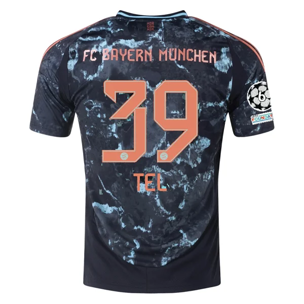 Men's Custom - Embroidered Volleyball Jerseys for Team Uniforms or Personalized Gearadidas Bayern Munich Authentic Mathys Tel Away Jersey w/ Champions League Patches 24/25 (Black/Copper/Blue) Men's Custom - Embroidered Volleyball Jerseys for Team Uniforms or Personalized Gearadidas Bayern Munich Authentic Mathys Tel Away Jersey w/ Champions League Patches 24/25 (Black/Copper/Blue)