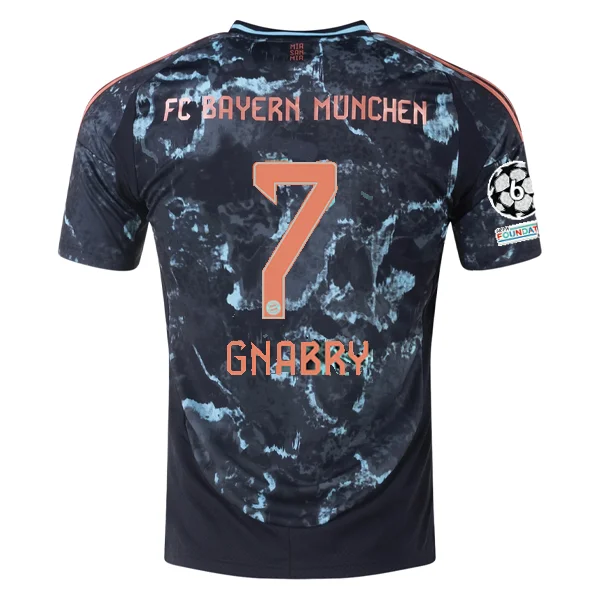 Men's NBA Authentic Team Jerseys in Official Team Colors for True Basketball Fansadidas Bayern Munich Authentic Serge Gnabry Away Jersey w/ Champions League Patches 24/25 (Black/Copper/Blue) Men's NBA Authentic Team Jerseys in Official Team Colors for True Basketball Fansadidas Bayern Munich Authentic Serge Gnabry Away Jersey w/ Champions League Patches 24/25 (Black/Copper/Blue)