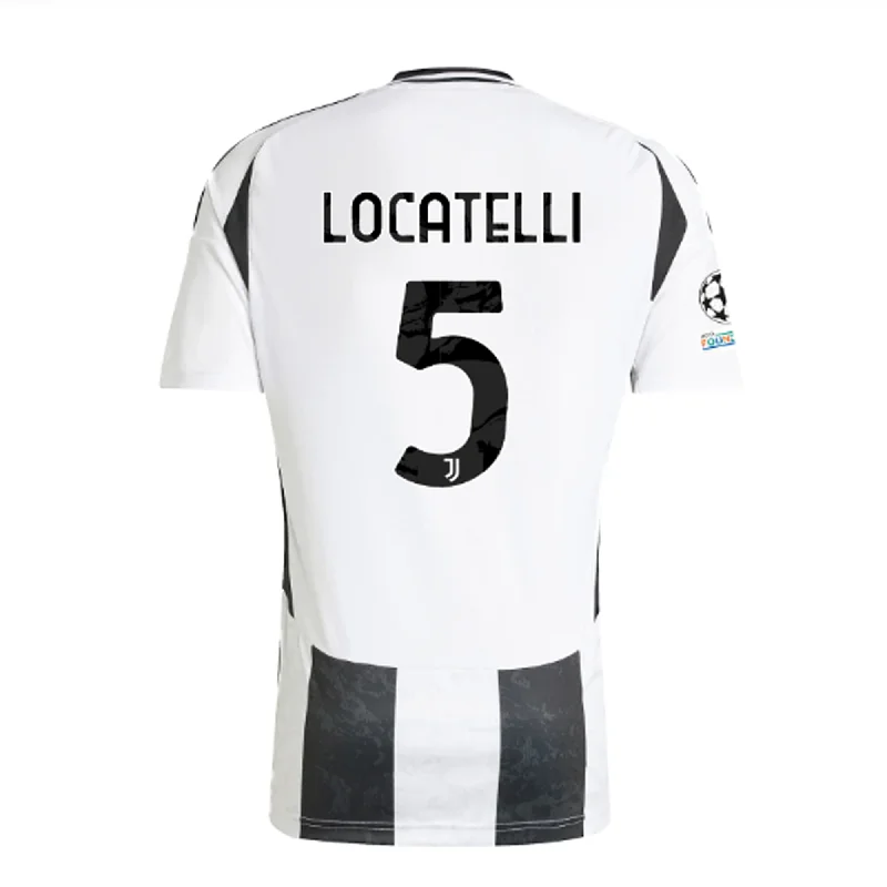 Men's Retro Hockey Jerseys with Classic Stripes and Logos for a Nostalgic Hockey Aestheticadidas Juventus Authentic Manuel Locatelli Home Jersey w/ Champions League + Copa Italia Patches 24/25 (White/Black)