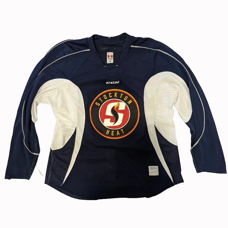 Men's Basketball Jerseys in Sleeveless Design for Enhanced Mobility on the CourtAHL - Used CCM Practice Jersey - Stockton Heat (Blue) Men's Basketball Jerseys in Sleeveless Design for Enhanced Mobility on the CourtAHL - Used CCM Practice Jersey - Stockton Heat (Blue)