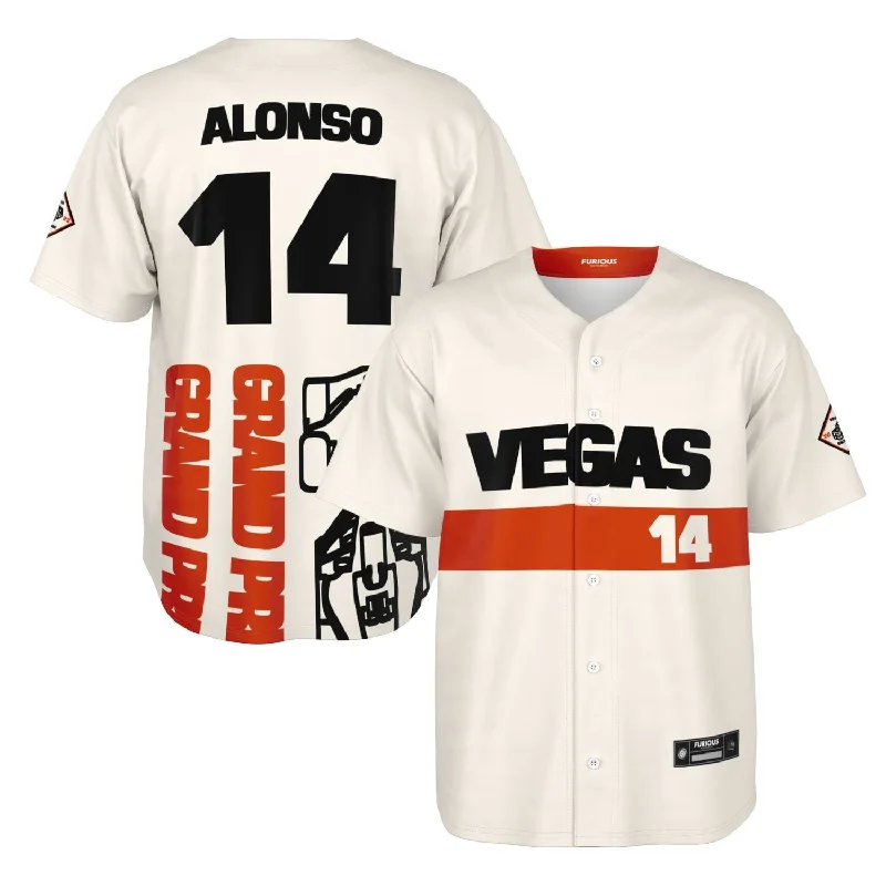 Men's Moisture - Wicking Golf Jerseys with UV Protection for Comfortable Rounds on the CourseAlonso - Vegas Street Circuit Jersey Men's Moisture - Wicking Golf Jerseys with UV Protection for Comfortable Rounds on the CourseAlonso - Vegas Street Circuit Jersey