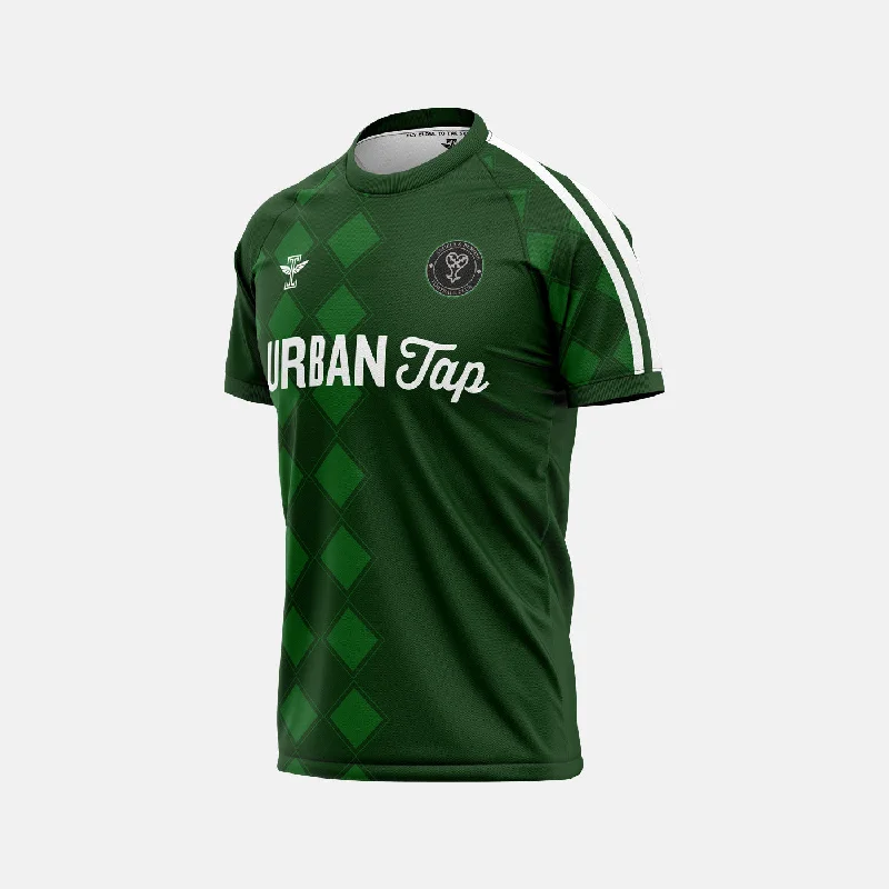 Men's Limited - Edition Cricket Jerseys Commemorating Historic Matches for Die - Hard Cricket LoversAngels & Demons FC Green Jersey Men's Limited - Edition Cricket Jerseys Commemorating Historic Matches for Die - Hard Cricket LoversAngels & Demons FC Green Jersey