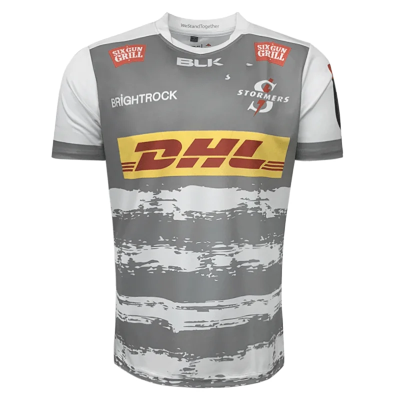 Men's Moisture - Wicking Lacrosse Jerseys with Mesh Panels for Optimal Performance on the FieldDHL Stormers Away Jersey 22/23 by BLK Men's Moisture - Wicking Lacrosse Jerseys with Mesh Panels for Optimal Performance on the FieldDHL Stormers Away Jersey 22/23 by BLK