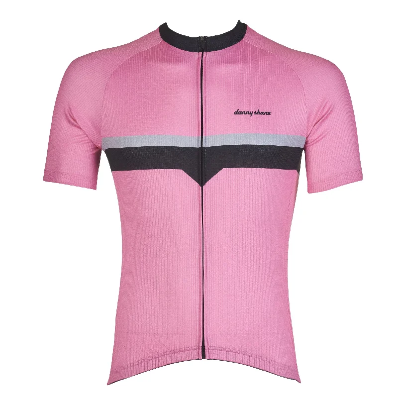 Men's Cycling Jerseys with Reflective Stripes for Safe and Stylish Rides at NightBolt Performance Jersey - Pink Men's Cycling Jerseys with Reflective Stripes for Safe and Stylish Rides at NightBolt Performance Jersey - Pink