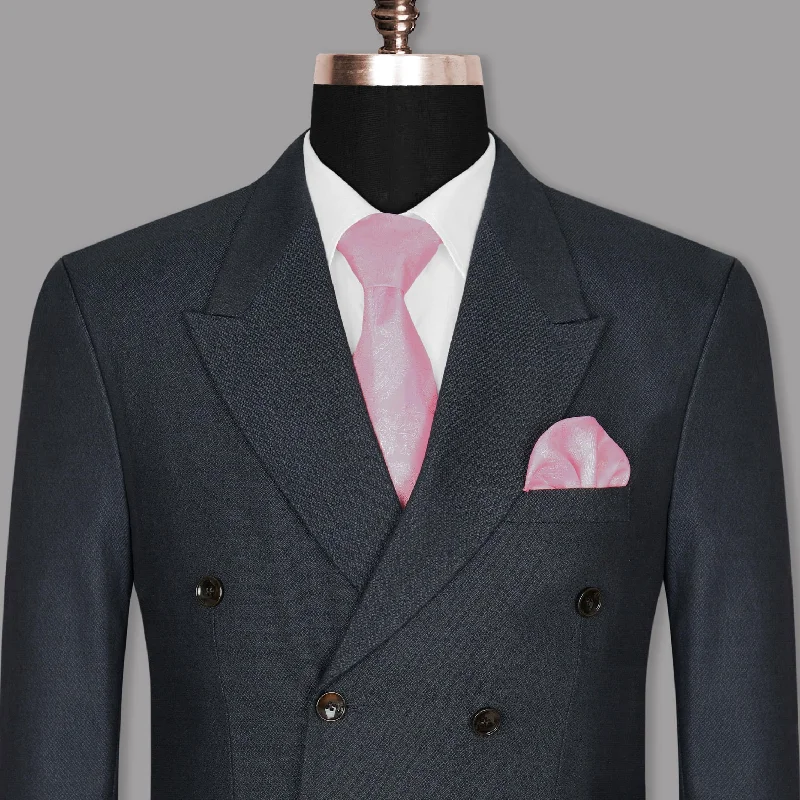 Men's Patterned Checkered Cotton Blazer in Multicolor for a Stylish and Trendy AppearanceCharcoal Wool Rich Double Breasted Blazer Men's Patterned Checkered Cotton Blazer in Multicolor for a Stylish and Trendy AppearanceCharcoal Wool Rich Double Breasted Blazer