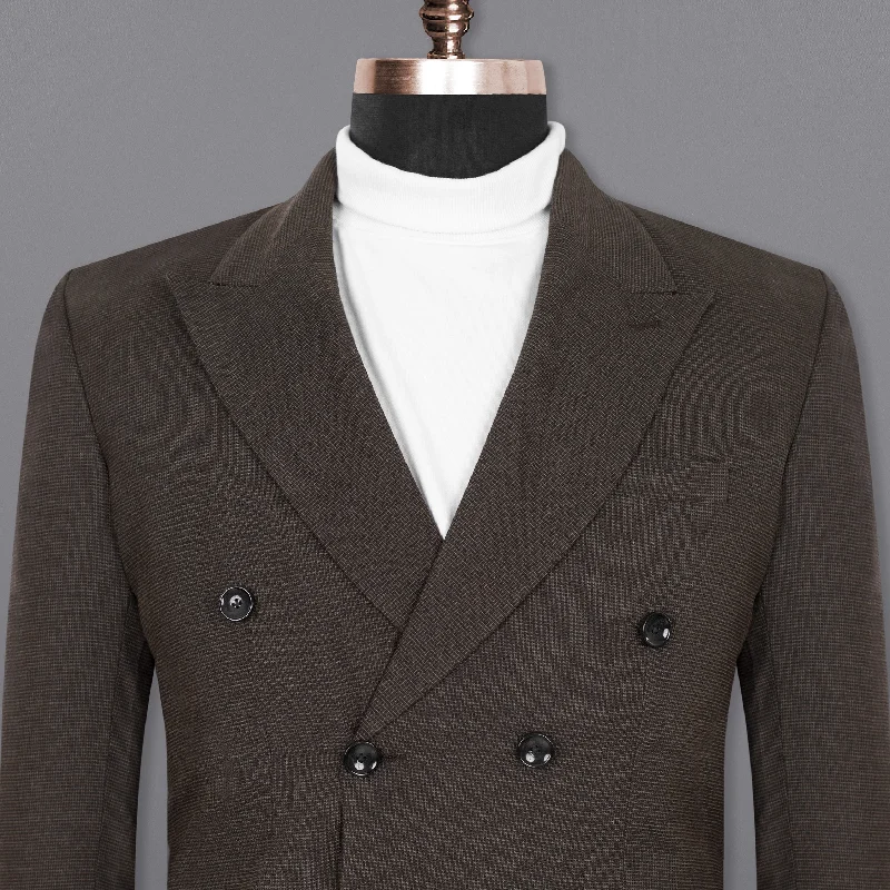 Men's Slim Fit Plaid Blazer in Red and Black for a Festive and Fashionable Holiday LookCoffee Bean Brown Double Breasted Premium Cotton Blazer Men's Slim Fit Plaid Blazer in Red and Black for a Festive and Fashionable Holiday LookCoffee Bean Brown Double Breasted Premium Cotton Blazer