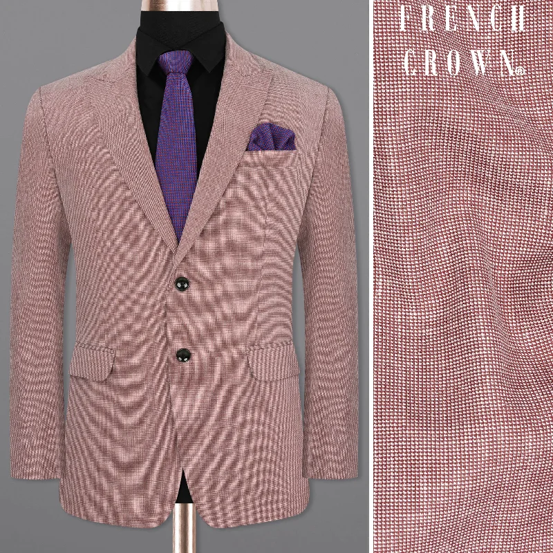 Men's Military - Inspired Khaki Blazer with Epaulettes for a Dapper and Stylish OutfitCoral Tree Red Single Breasted Blazer Men's Military - Inspired Khaki Blazer with Epaulettes for a Dapper and Stylish OutfitCoral Tree Red Single Breasted Blazer