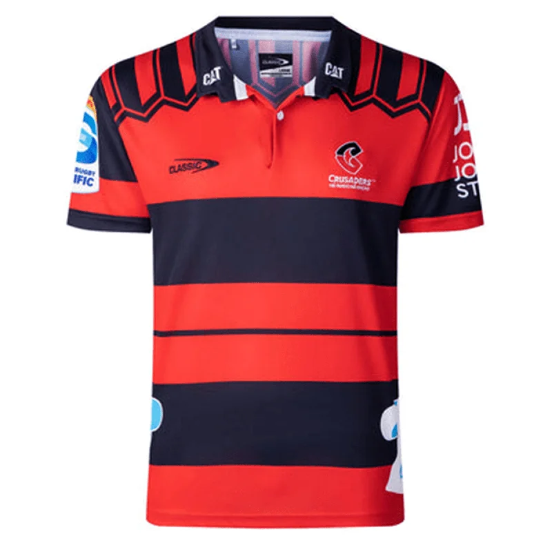 Men's Breathable Polyester Running Jerseys in Bright Neon Colors for High - Visibility WorkoutsCrusaders Super Rugby Heritage Jersey by Classic Sportswear Men's Breathable Polyester Running Jerseys in Bright Neon Colors for High - Visibility WorkoutsCrusaders Super Rugby Heritage Jersey by Classic Sportswear