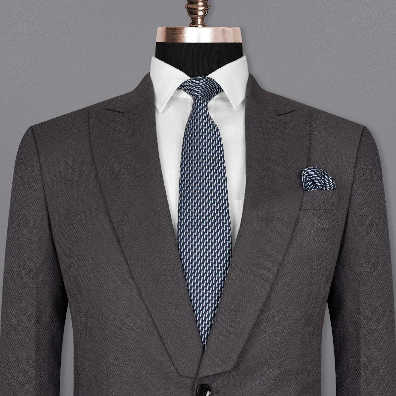 Plus Size Men's Herringbone Patterned Blazer in Grey for a Timeless and Sophisticated AppearanceDune Grey Wool Rich Blazer Plus Size Men's Herringbone Patterned Blazer in Grey for a Timeless and Sophisticated AppearanceDune Grey Wool Rich Blazer