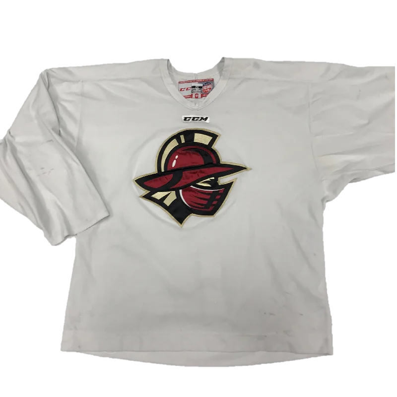 Men's Replica Hockey Jerseys of Star Players for Devoted Ice Hockey SupportersECHL - Used Practice Jersey (White) Men's Replica Hockey Jerseys of Star Players for Devoted Ice Hockey SupportersECHL - Used Practice Jersey (White)