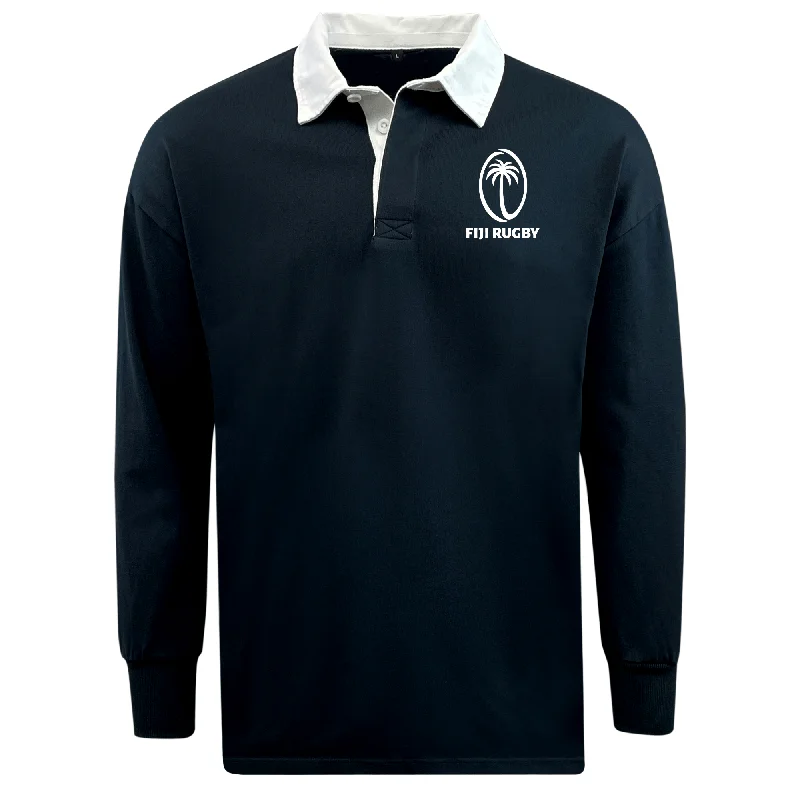 Men's Moisture - Wicking Golf Jerseys with UV Protection for Comfortable Rounds on the CourseFiji Classic Rugby Jersey Men's Moisture - Wicking Golf Jerseys with UV Protection for Comfortable Rounds on the CourseFiji Classic Rugby Jersey