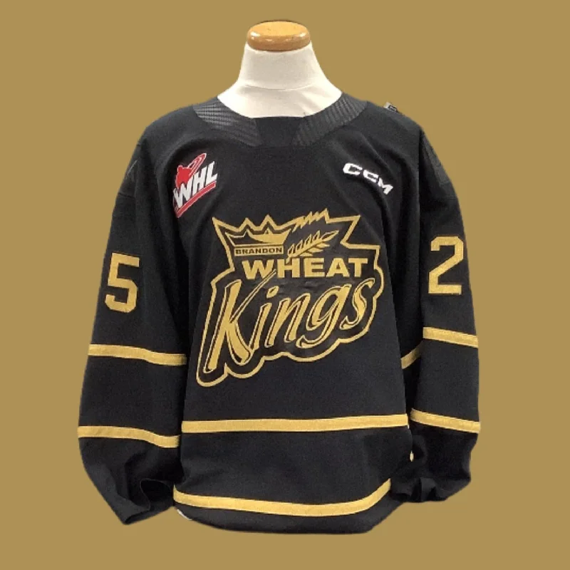 Men's Replica Hockey Jerseys of Star Players for Devoted Ice Hockey SupportersGame Used Black Jersey 22/23 - #25 Men's Replica Hockey Jerseys of Star Players for Devoted Ice Hockey SupportersGame Used Black Jersey 22/23 - #25