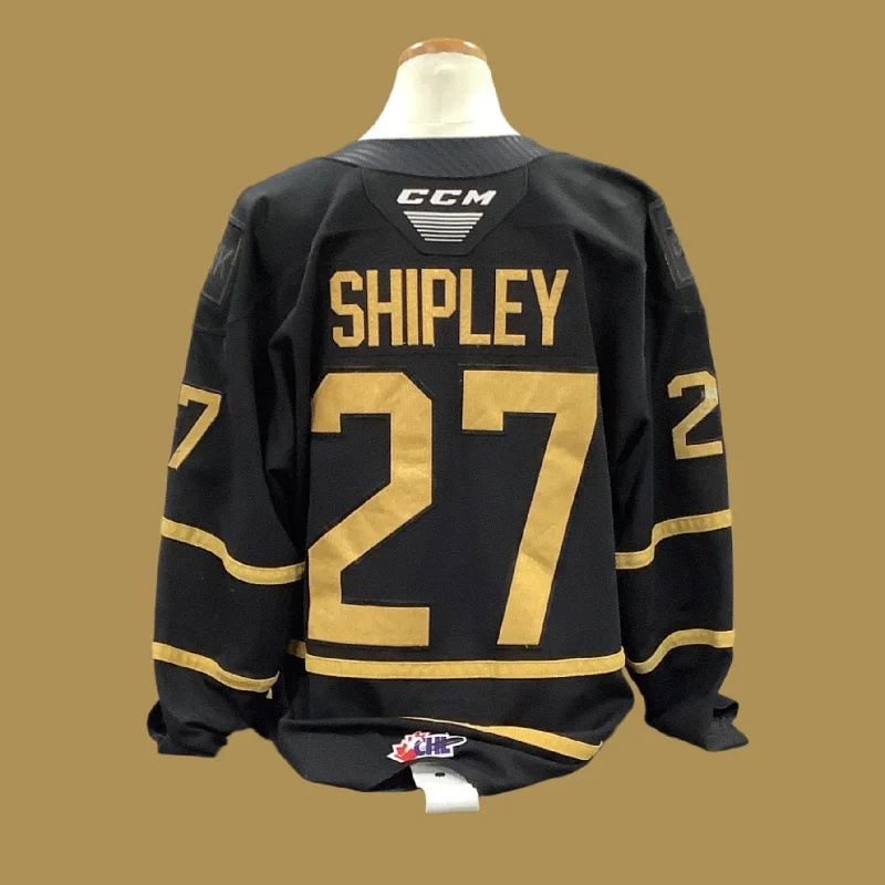 Men's Basketball Jerseys in Sleeveless Design for Enhanced Mobility on the CourtGame Used Black Jersey 2023/24 #27 Shipley Men's Basketball Jerseys in Sleeveless Design for Enhanced Mobility on the CourtGame Used Black Jersey 2023/24 #27 Shipley