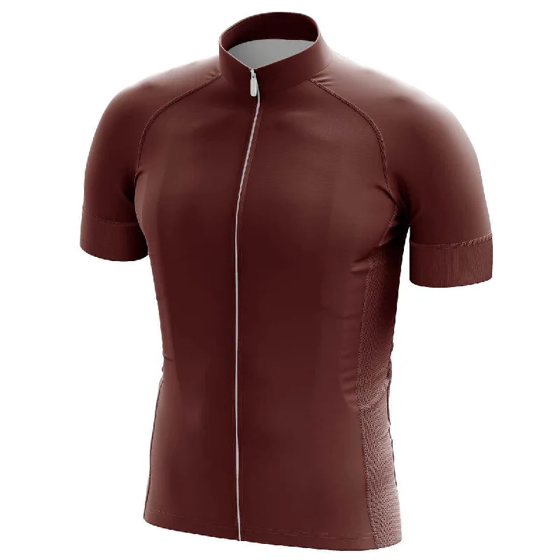Men's Moisture - Wicking Golf Jerseys with UV Protection for Comfortable Rounds on the CourseGG BASICS | Burgundy Cycling Jersey Men's Moisture - Wicking Golf Jerseys with UV Protection for Comfortable Rounds on the CourseGG BASICS | Burgundy Cycling Jersey