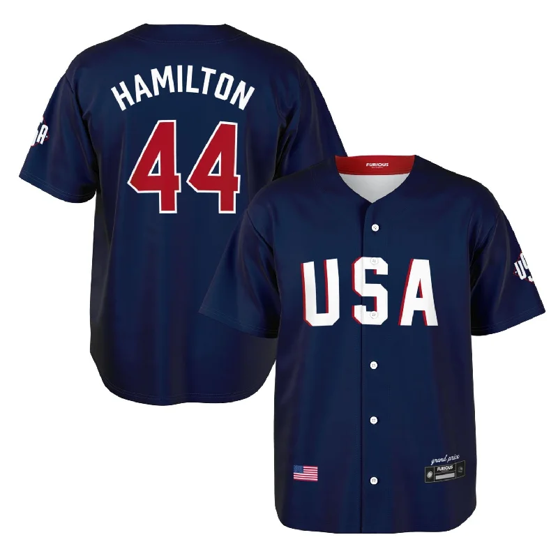 Men's Custom - Embroidered Volleyball Jerseys for Team Uniforms or Personalized GearHamilton - USA GP Jersey Men's Custom - Embroidered Volleyball Jerseys for Team Uniforms or Personalized GearHamilton - USA GP Jersey