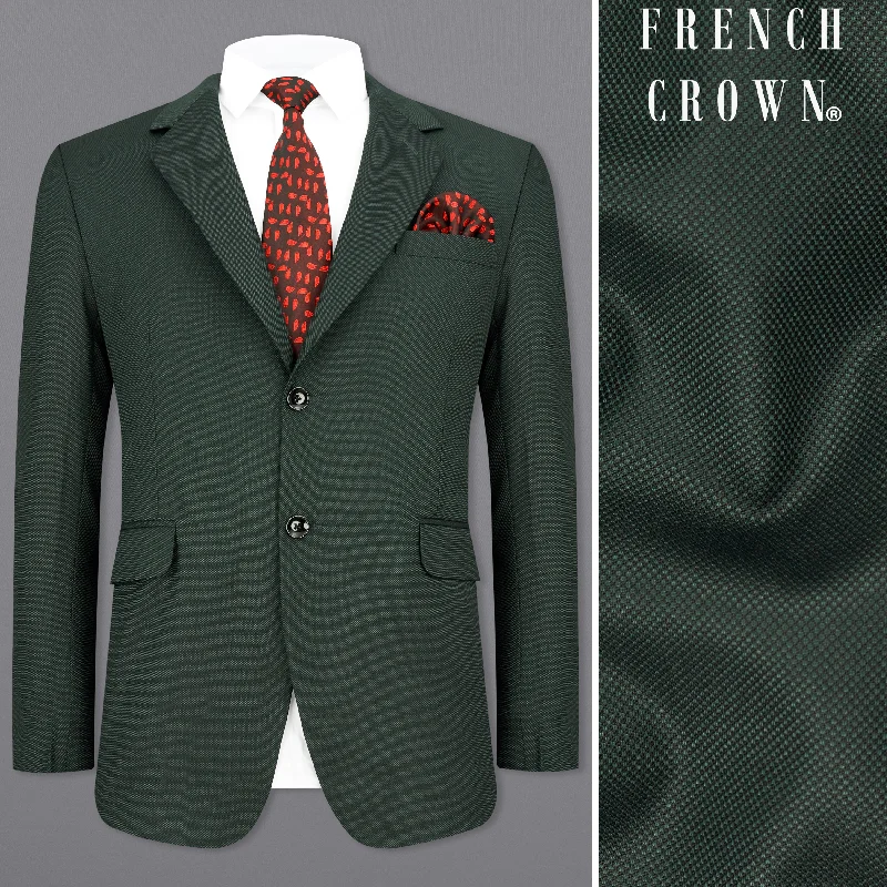 Athletic Fit Men's Olive Green Corduroy Blazer with Patch Pockets for a Rustic and Casual StyleHeavy Metal Dark Green Single Breasted Blazer Athletic Fit Men's Olive Green Corduroy Blazer with Patch Pockets for a Rustic and Casual StyleHeavy Metal Dark Green Single Breasted Blazer