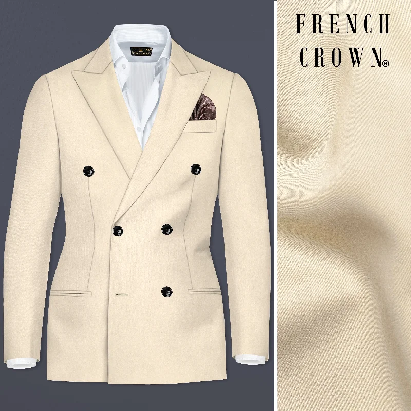 Men's Tweed Blazer in Brown with Leather Elbow Patches for a Classic and Academic StyleHillary Light Brown Double Breasted Blazer Men's Tweed Blazer in Brown with Leather Elbow Patches for a Classic and Academic StyleHillary Light Brown Double Breasted Blazer