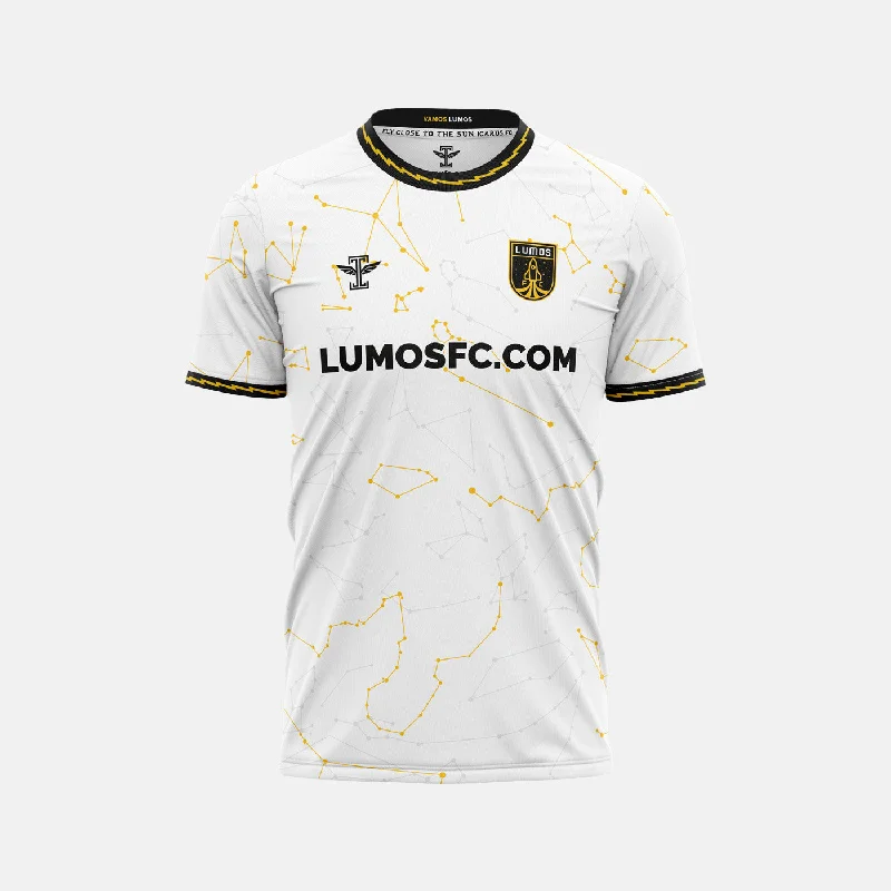 Men's Moisture - Wicking Lacrosse Jerseys with Mesh Panels for Optimal Performance on the FieldLumos FC White Jersey Men's Moisture - Wicking Lacrosse Jerseys with Mesh Panels for Optimal Performance on the FieldLumos FC White Jersey