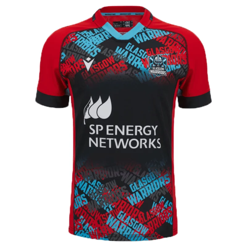 Men's Cycling Jerseys with Reflective Stripes for Safe and Stylish Rides at NightGlasgow Warriors Training Jersey 23/24 by Macron Men's Cycling Jerseys with Reflective Stripes for Safe and Stylish Rides at NightGlasgow Warriors Training Jersey 23/24 by Macron