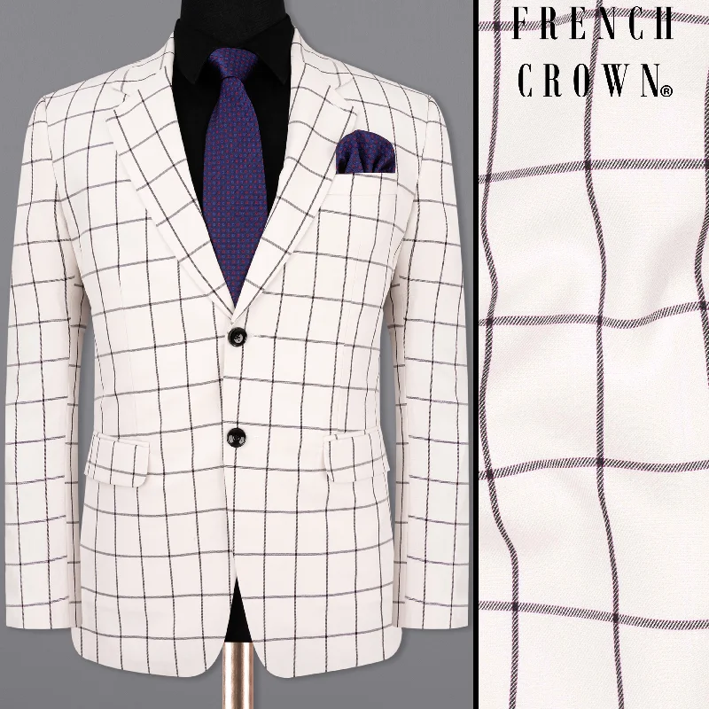 Plus Size Men's Floral Print Blazer in Pink and Purple for a Bold and Fashion - Forward StatementMercury Windowpane Single Breasted Blazer Plus Size Men's Floral Print Blazer in Pink and Purple for a Bold and Fashion - Forward StatementMercury Windowpane Single Breasted Blazer