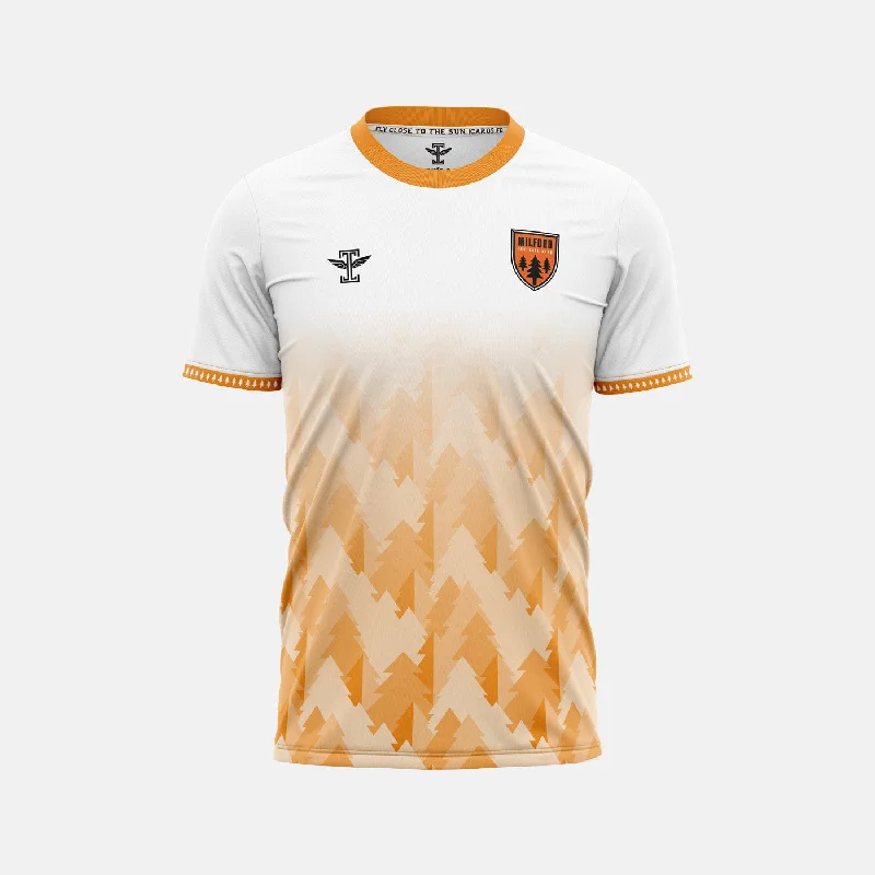 Men's Sustainable Organic Cotton Rugby Jerseys for Eco - Conscious Sports EnthusiastsMilford FC White Jersey Men's Sustainable Organic Cotton Rugby Jerseys for Eco - Conscious Sports EnthusiastsMilford FC White Jersey