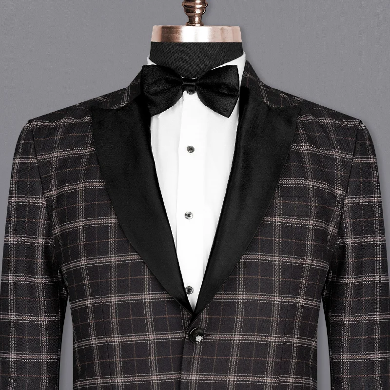 Men's Pin - Striped Wool - Blend Blazer in Navy and White for a Traditional Business AttireMind Shaft Black Plaid Woolrich Tuxedo Blazer Men's Pin - Striped Wool - Blend Blazer in Navy and White for a Traditional Business AttireMind Shaft Black Plaid Woolrich Tuxedo Blazer