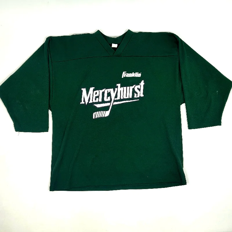 Men's Retro Hockey Jerseys with Classic Stripes and Logos for a Nostalgic Hockey AestheticNCAA - Used Franklin Practice Jersey (Green)