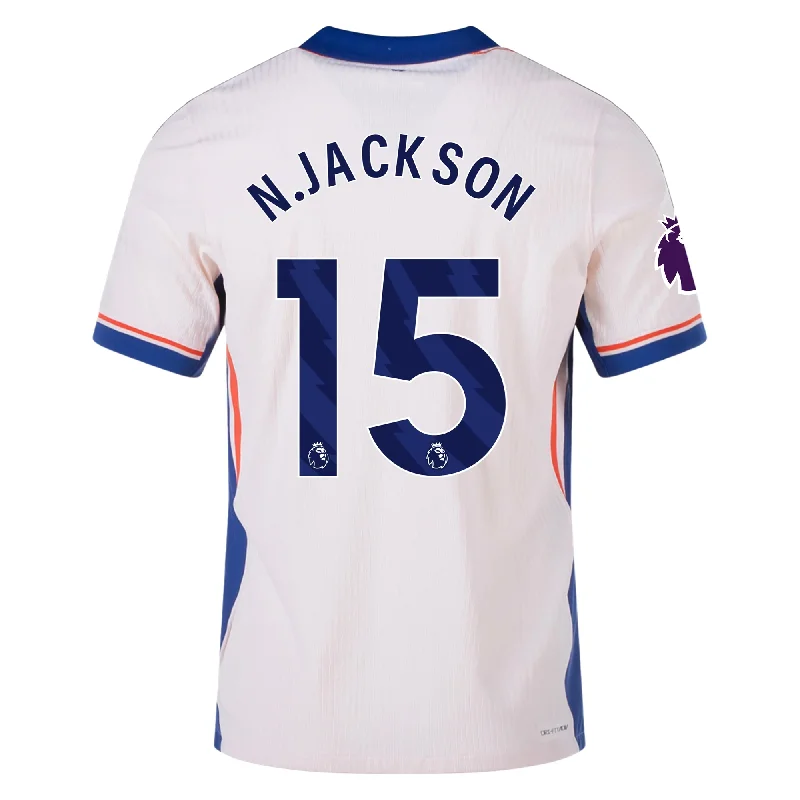 Men's Authentic Soccer Jerseys of National Teams for International Football EventsNike Chelsea Authentic Nicholas Jackson Away Jersey w/ EPL Patch 24/25 (Guava Ice/Rush Blue) Men's Authentic Soccer Jerseys of National Teams for International Football EventsNike Chelsea Authentic Nicholas Jackson Away Jersey w/ EPL Patch 24/25 (Guava Ice/Rush Blue)