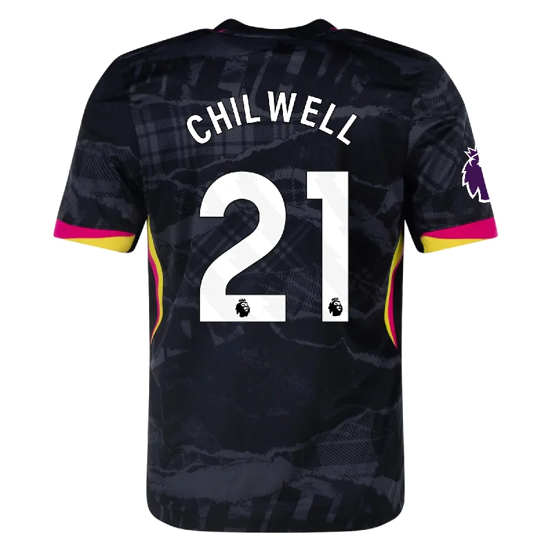 Men's Football Jerseys with Embroidered Club Badges for a Premium and Authentic AppealNike Chelsea Ben Chilwell Third Jersey w/ EPL Patch 24/25 (Anthracite/Pink Prime) Men's Football Jerseys with Embroidered Club Badges for a Premium and Authentic AppealNike Chelsea Ben Chilwell Third Jersey w/ EPL Patch 24/25 (Anthracite/Pink Prime)