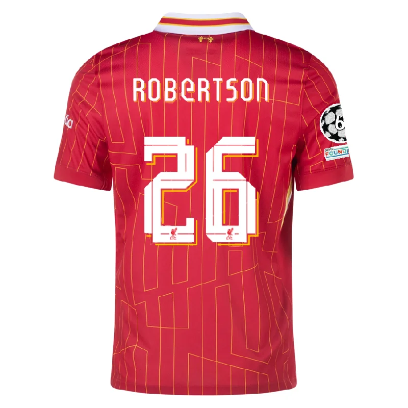 Men's Vintage American Football Jerseys of Legendary Teams for Collectors and FansNike Liverpool Andy Robertson Home Jersey w/ Champions League Patches 24/25 (Gym Red/Chrome Yellow) Men's Vintage American Football Jerseys of Legendary Teams for Collectors and FansNike Liverpool Andy Robertson Home Jersey w/ Champions League Patches 24/25 (Gym Red/Chrome Yellow)