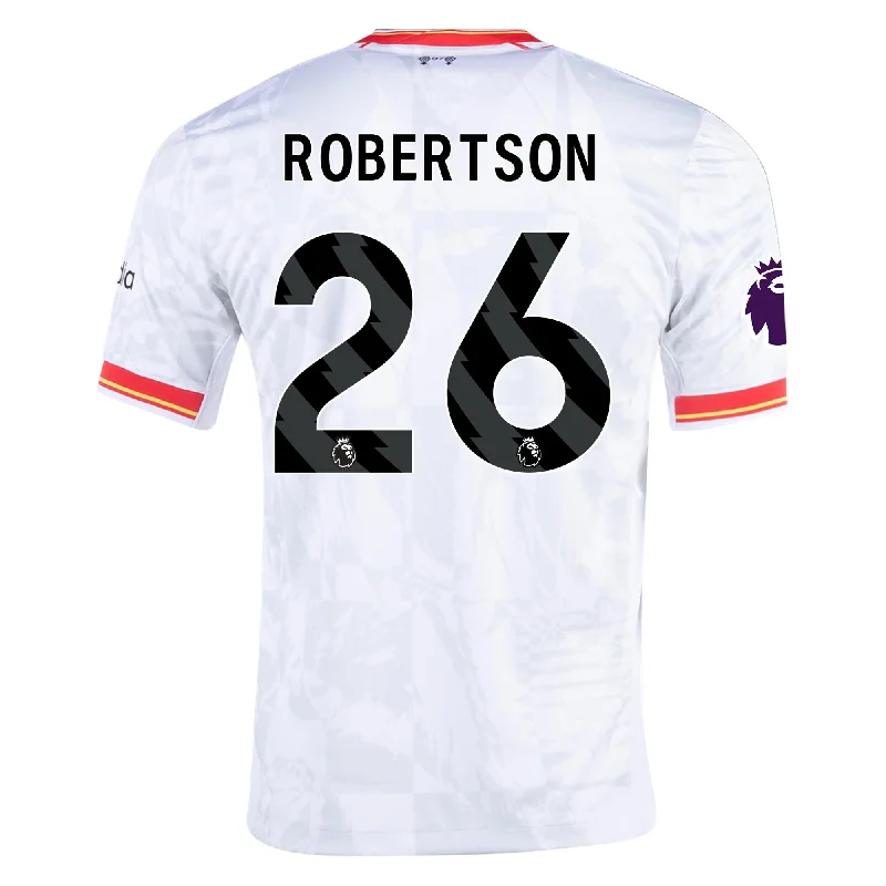 Men's Authentic Soccer Jerseys of National Teams for International Football EventsNike Liverpool Andy Robertson Third Jersey w/ EPL Patch 24/25 (White/Pure Platinum) Men's Authentic Soccer Jerseys of National Teams for International Football EventsNike Liverpool Andy Robertson Third Jersey w/ EPL Patch 24/25 (White/Pure Platinum)