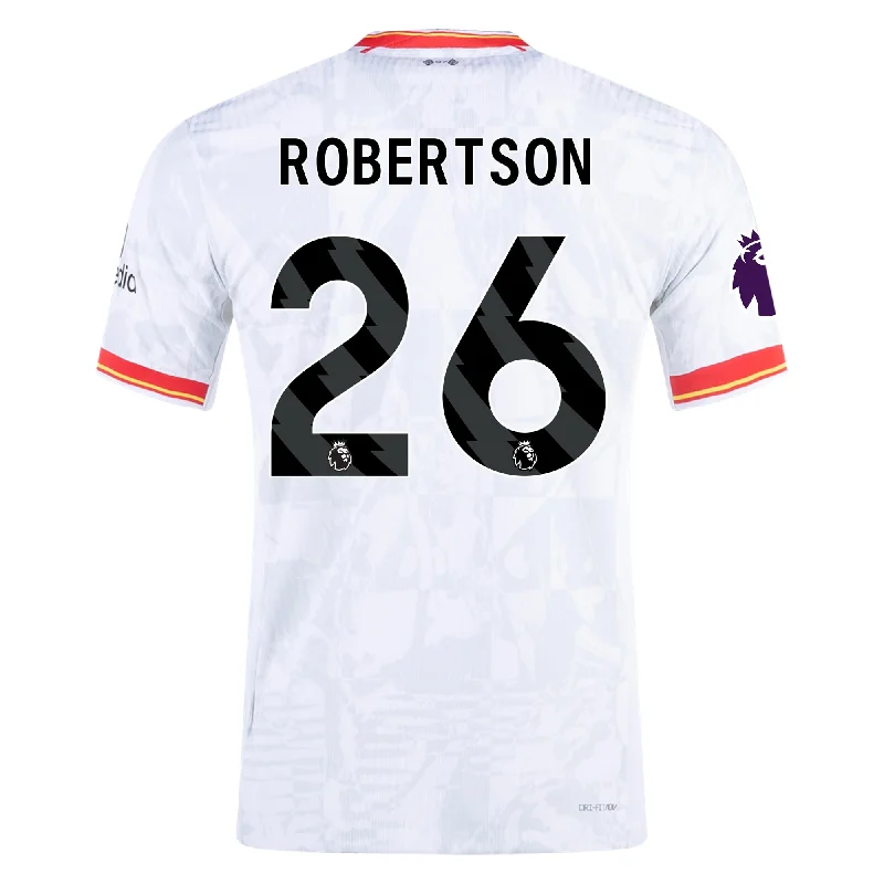 Men's Custom - Printed Baseball Jerseys with Player Names and Numbers for Personalized StyleNike Liverpool Authentic Andy Robertson Third Jersey w/ EPL Patch 24/25 (White/Pure Platinum) Men's Custom - Printed Baseball Jerseys with Player Names and Numbers for Personalized StyleNike Liverpool Authentic Andy Robertson Third Jersey w/ EPL Patch 24/25 (White/Pure Platinum)