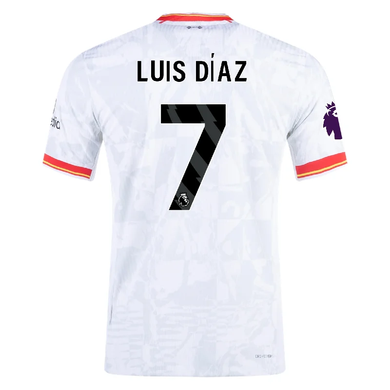 Men's NBA Authentic Team Jerseys in Official Team Colors for True Basketball FansNike Liverpool Authentic Luis Diaz Third Jersey w/ EPL Patch 24/25 (White/Pure Platinum) Men's NBA Authentic Team Jerseys in Official Team Colors for True Basketball FansNike Liverpool Authentic Luis Diaz Third Jersey w/ EPL Patch 24/25 (White/Pure Platinum)