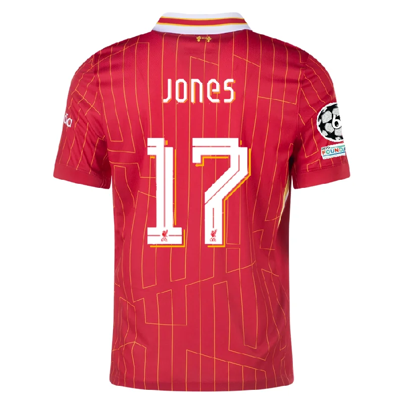 Men's Limited - Release American Football Jerseys of Rookie Stars for Early Adopters and FansNike Liverpool Curtis Jones Home Jersey w/ Champions League Patches 24/25 (Gym Red/Chrome Yellow) Men's Limited - Release American Football Jerseys of Rookie Stars for Early Adopters and FansNike Liverpool Curtis Jones Home Jersey w/ Champions League Patches 24/25 (Gym Red/Chrome Yellow)