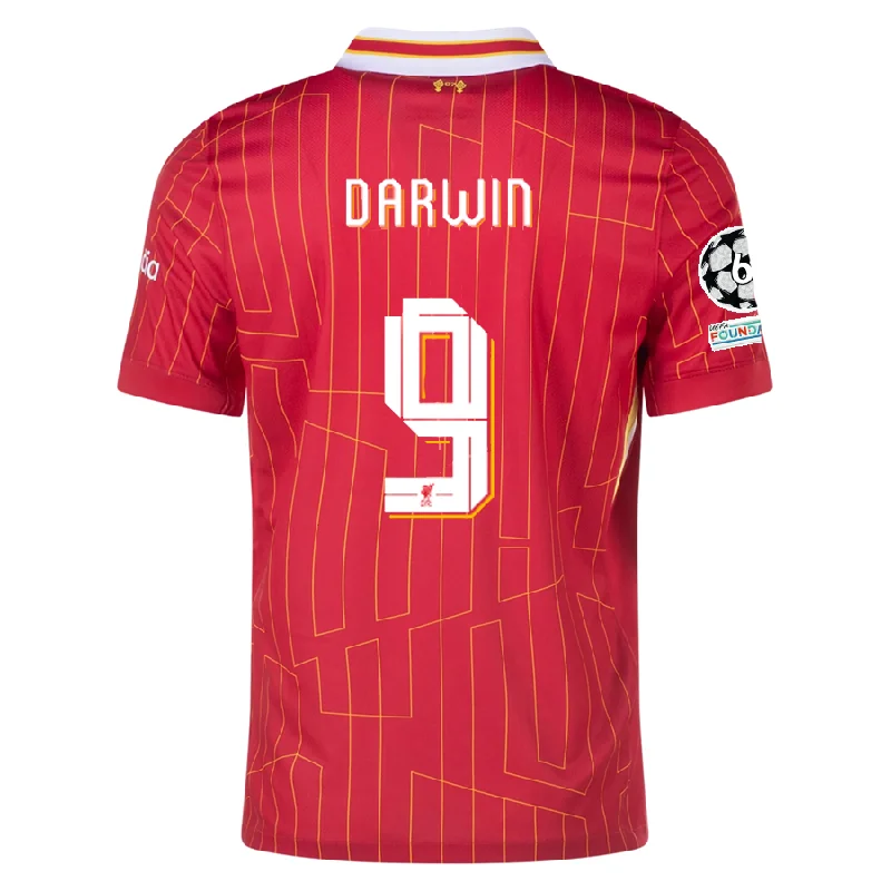 Men's Authentic Soccer Jerseys of National Teams for International Football EventsNike Liverpool Darwin Nunez Home Jersey w/ Champions League Patches 24/25 (Gym Red/Chrome Yellow) Men's Authentic Soccer Jerseys of National Teams for International Football EventsNike Liverpool Darwin Nunez Home Jersey w/ Champions League Patches 24/25 (Gym Red/Chrome Yellow)
