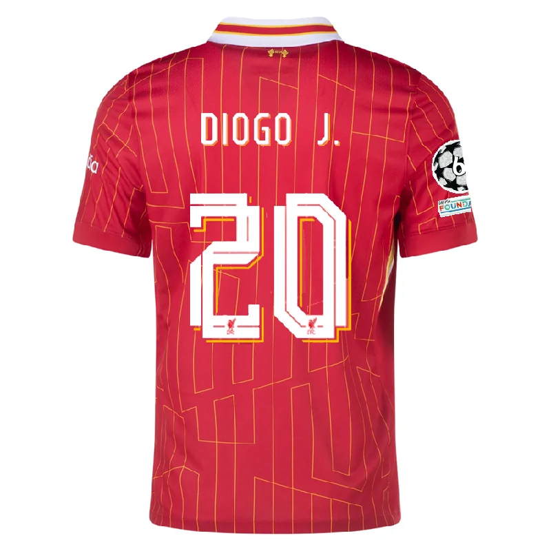 Men's Vintage American Football Jerseys of Legendary Teams for Collectors and FansNike Liverpool Diogo Jota Home Jersey w/ Champions League Patches 24/25 (Gym Red/Chrome Yellow) Men's Vintage American Football Jerseys of Legendary Teams for Collectors and FansNike Liverpool Diogo Jota Home Jersey w/ Champions League Patches 24/25 (Gym Red/Chrome Yellow)