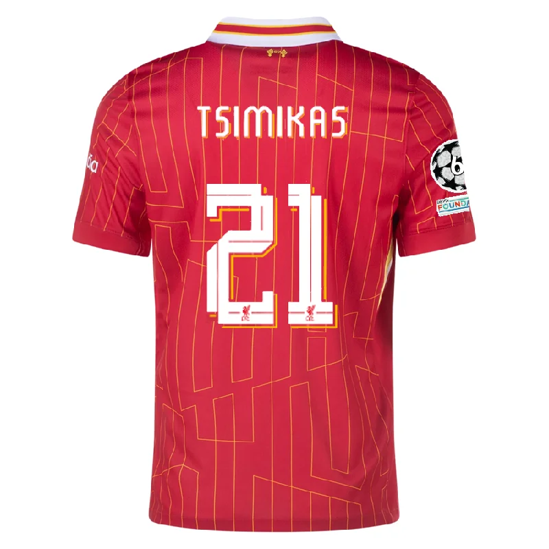 Men's Moisture - Wicking Golf Jerseys with UV Protection for Comfortable Rounds on the CourseNike Liverpool Konstantinos Tsimikas Home Jersey w/ Champions League Patches 24/25 (Gym Red/Chrome Yellow) Men's Moisture - Wicking Golf Jerseys with UV Protection for Comfortable Rounds on the CourseNike Liverpool Konstantinos Tsimikas Home Jersey w/ Champions League Patches 24/25 (Gym Red/Chrome Yellow)