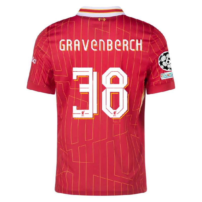 Men's Replica Hockey Jerseys of Star Players for Devoted Ice Hockey SupportersNike Liverpool Ryan Gravenberch Home Jersey w/ Champions League Patches 24/25 (Gym Red/Chrome Yellow) Men's Replica Hockey Jerseys of Star Players for Devoted Ice Hockey SupportersNike Liverpool Ryan Gravenberch Home Jersey w/ Champions League Patches 24/25 (Gym Red/Chrome Yellow)