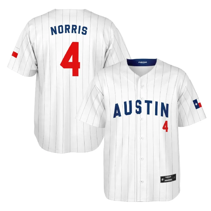 Men's Custom - Printed Baseball Jerseys with Player Names and Numbers for Personalized StyleNorris - Lone Star Jersey Men's Custom - Printed Baseball Jerseys with Player Names and Numbers for Personalized StyleNorris - Lone Star Jersey