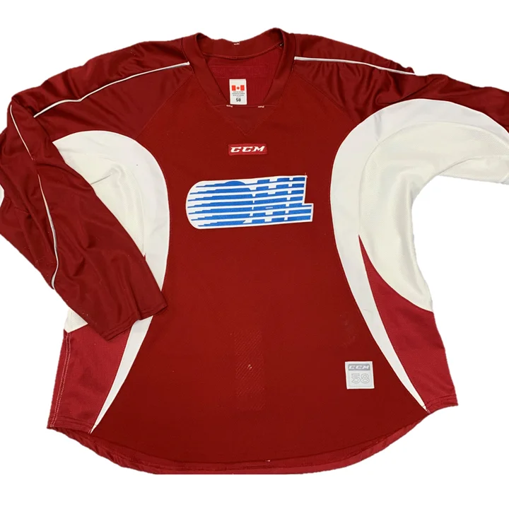 Men's Limited - Release American Football Jerseys of Rookie Stars for Early Adopters and FansOHL - Used CCM Practice Jersey (Dark Red) Men's Limited - Release American Football Jerseys of Rookie Stars for Early Adopters and FansOHL - Used CCM Practice Jersey (Dark Red)