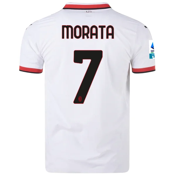 Men's Throwback Tennis Jerseys Inspired by Iconic Matches and PlayersPuma AC Milan Authentic Alvaro Morata Away Jersey w/ Series A Patch 24/25 (Puma White) Men's Throwback Tennis Jerseys Inspired by Iconic Matches and PlayersPuma AC Milan Authentic Alvaro Morata Away Jersey w/ Series A Patch 24/25 (Puma White)