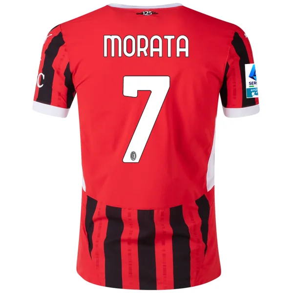 Men's Replica Hockey Jerseys of Star Players for Devoted Ice Hockey SupportersPuma AC Milan Authentic Alvaro Morata Home Jersey w/ Serie A Patch 24/25 (Puma Red/Puma Black) Men's Replica Hockey Jerseys of Star Players for Devoted Ice Hockey SupportersPuma AC Milan Authentic Alvaro Morata Home Jersey w/ Serie A Patch 24/25 (Puma Red/Puma Black)
