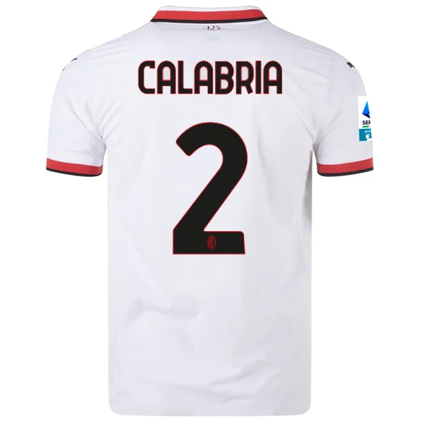 Men's Throwback Rugby Jerseys of Historic Matches and Teams for Rugby History BuffsPuma AC Milan Authentic Davide Calabria Away Jersey w/ Series A Patch 24/25 (Puma White) Men's Throwback Rugby Jerseys of Historic Matches and Teams for Rugby History BuffsPuma AC Milan Authentic Davide Calabria Away Jersey w/ Series A Patch 24/25 (Puma White)