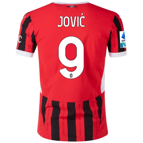 Men's Custom - Embroidered Volleyball Jerseys for Team Uniforms or Personalized GearPuma AC Milan Authentic Luka Jović Home Jersey w/ Serie A Patch 24/25 (Puma Red/Puma Black) Men's Custom - Embroidered Volleyball Jerseys for Team Uniforms or Personalized GearPuma AC Milan Authentic Luka Jović Home Jersey w/ Serie A Patch 24/25 (Puma Red/Puma Black)