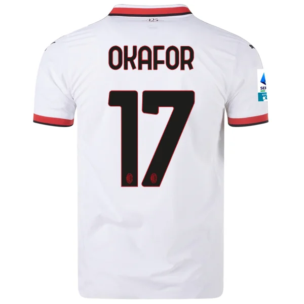 Men's Replica Hockey Jerseys of Star Players for Devoted Ice Hockey SupportersPuma AC Milan Authentic Noah Okafor Away Jersey w/ Series A Patch 24/25 (Puma White) Men's Replica Hockey Jerseys of Star Players for Devoted Ice Hockey SupportersPuma AC Milan Authentic Noah Okafor Away Jersey w/ Series A Patch 24/25 (Puma White)