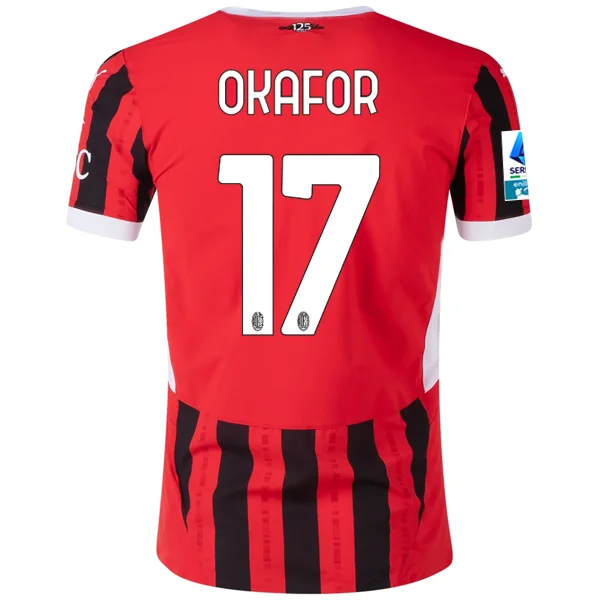 Men's NBA Authentic Team Jerseys in Official Team Colors for True Basketball FansPuma AC Milan Authentic Noah Okafor Home Jersey w/ Serie A Patch 24/25 (Puma Red/Puma Black) Men's NBA Authentic Team Jerseys in Official Team Colors for True Basketball FansPuma AC Milan Authentic Noah Okafor Home Jersey w/ Serie A Patch 24/25 (Puma Red/Puma Black)