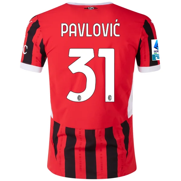 Men's NBA Authentic Team Jerseys in Official Team Colors for True Basketball FansPuma AC Milan Authentic Strahinja Pavlović Home Jersey w/ Serie A Patch 24/25 (Puma Red/Puma Black) Men's NBA Authentic Team Jerseys in Official Team Colors for True Basketball FansPuma AC Milan Authentic Strahinja Pavlović Home Jersey w/ Serie A Patch 24/25 (Puma Red/Puma Black)