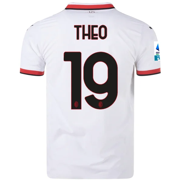Men's Authentic Soccer Jerseys of National Teams for International Football EventsPuma AC Milan Authentic Theo Hernandez Away Jersey w/ Series A Patch 24/25 (Puma White) Men's Authentic Soccer Jerseys of National Teams for International Football EventsPuma AC Milan Authentic Theo Hernandez Away Jersey w/ Series A Patch 24/25 (Puma White)