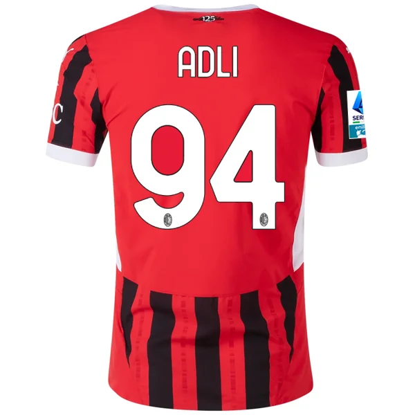 Men's Moisture - Wicking Lacrosse Jerseys with Mesh Panels for Optimal Performance on the FieldPuma AC Milan Authentic Yacine Adli Home Jersey w/ Serie A Patch 24/25 (Puma Red/Puma Black) Men's Moisture - Wicking Lacrosse Jerseys with Mesh Panels for Optimal Performance on the FieldPuma AC Milan Authentic Yacine Adli Home Jersey w/ Serie A Patch 24/25 (Puma Red/Puma Black)