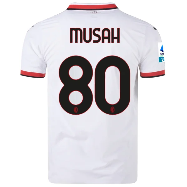 Men's Limited - Release American Football Jerseys of Rookie Stars for Early Adopters and FansPuma AC Milan Authentic Yunus Musah Away Jersey w/ Series A Patch 24/25 (Puma White) Men's Limited - Release American Football Jerseys of Rookie Stars for Early Adopters and FansPuma AC Milan Authentic Yunus Musah Away Jersey w/ Series A Patch 24/25 (Puma White)